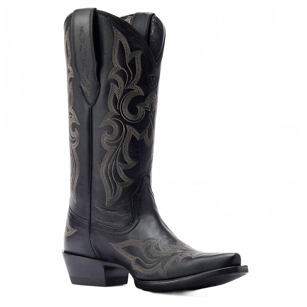 NEW ARIAT women's jennings stretch fit western x-toe western boot in black